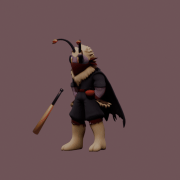 Down special bat animation