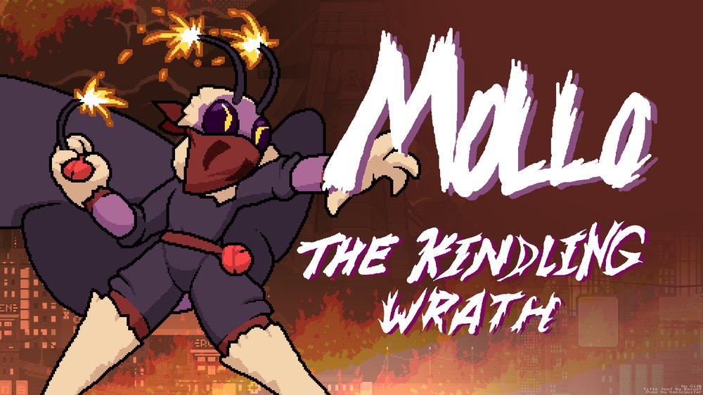 Original Rivals 1 Workshop key art of Mollo holding a cherry bomb